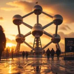 Activités atomium Bruxelles : Atomium au coucher du soleil