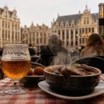 Brasserie grand place bruxelles : terrasse et bière belge