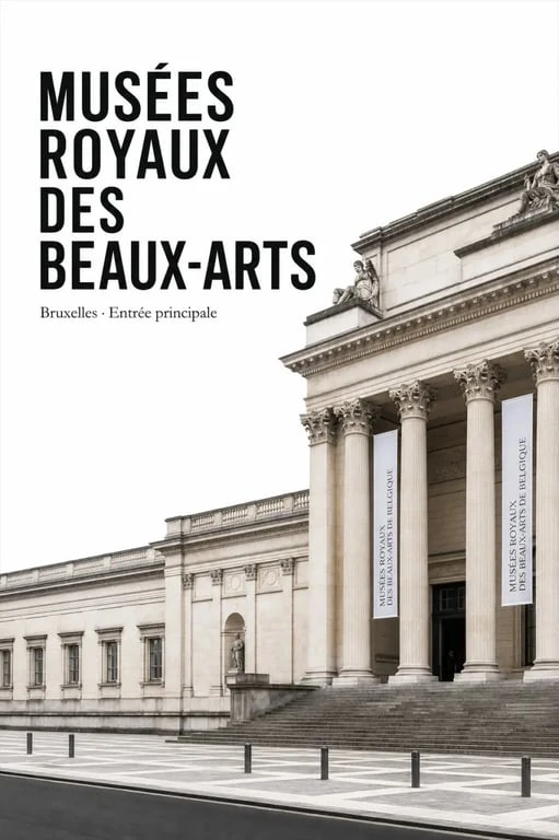 Musées royaux des beaux arts bruxelles, vue extérieure du bâtiment à Bruxelles