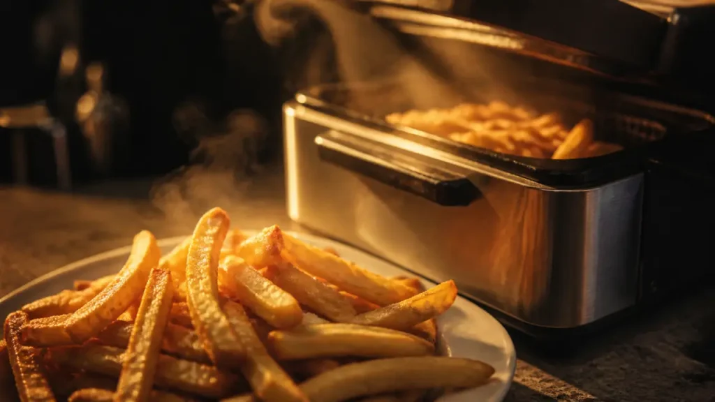 Frite au gras de boeuf croustillante 150°C puis 175°C