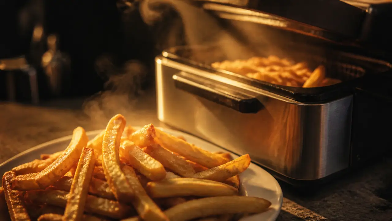 Frite au gras de boeuf croustillante 150°C puis 175°C