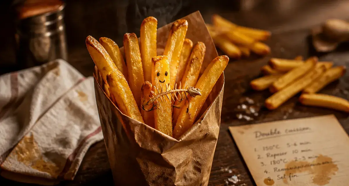 Frite belge graisse de boeuf, croustillante et dorée