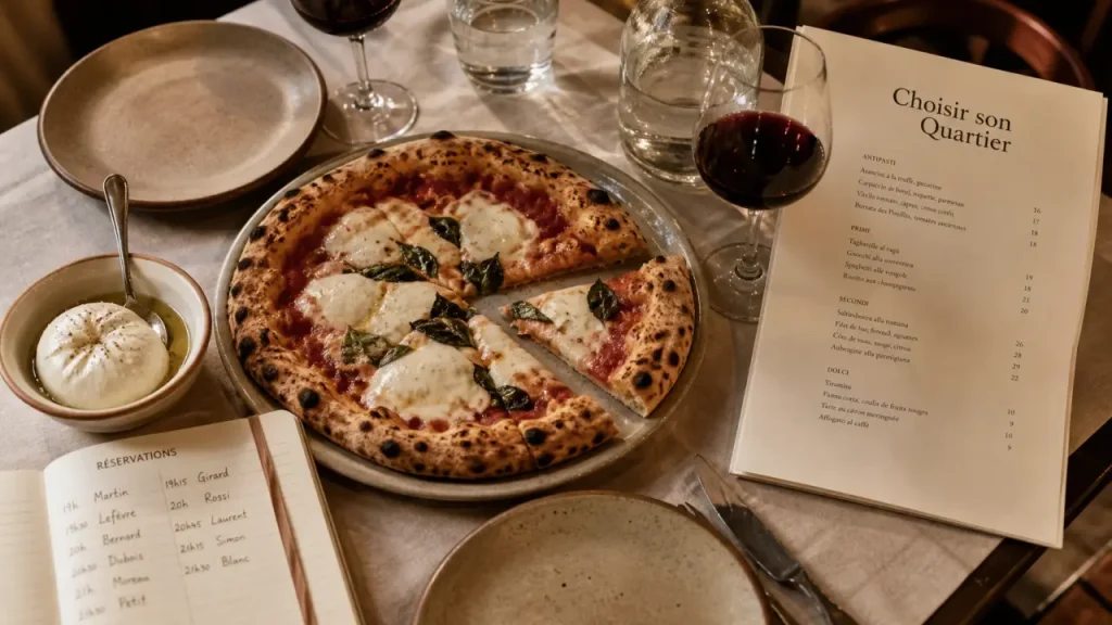 Restaurants italiens à Bruxelles : choisir le bon quartier, pizza et burrata