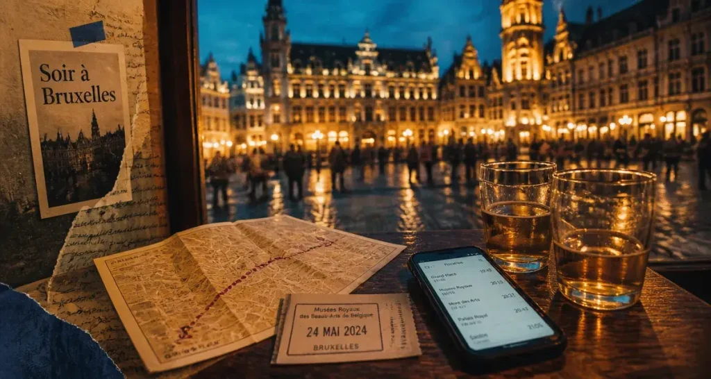 Sortir Bruxelles ce soir : Grand-Place à la nuit, carte et horaires