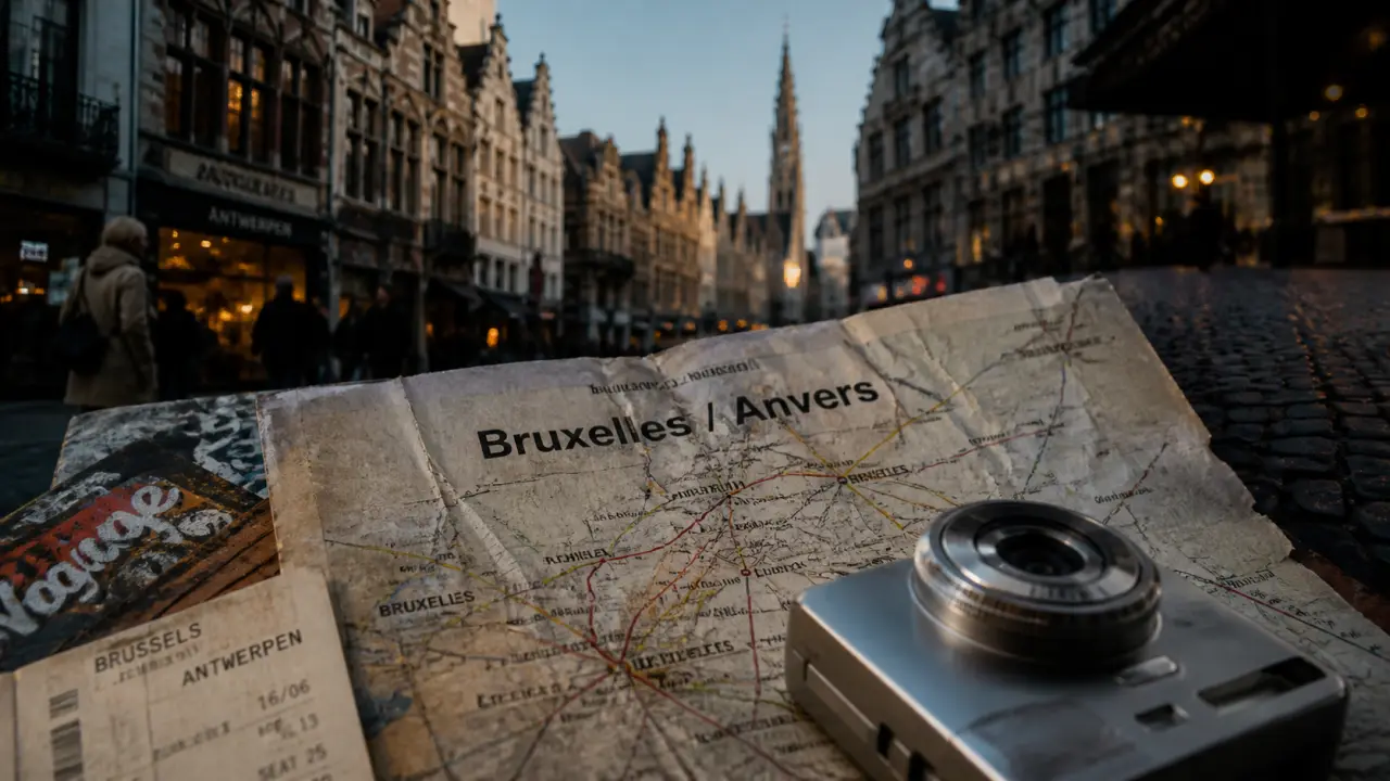 Visiter Anvers ou Bruxelles en week-end belge, carte et ticket de train