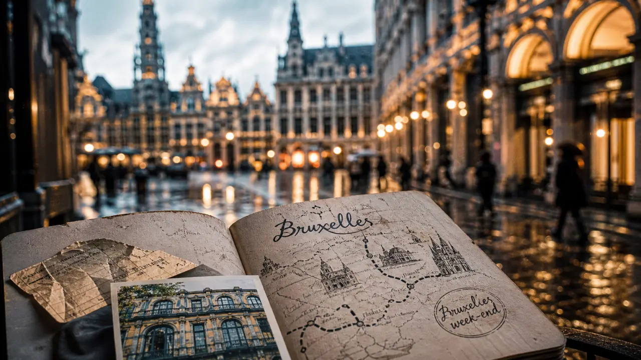 Visiter Bruxelles avis : carnet de voyage devant la Grand-Place et les Galeries Saint-Hubert