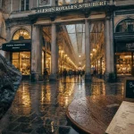 Visiter Bruxelles sous la pluie : Galeries Royales Saint-Hubert, pavés mouillés et café au chaud