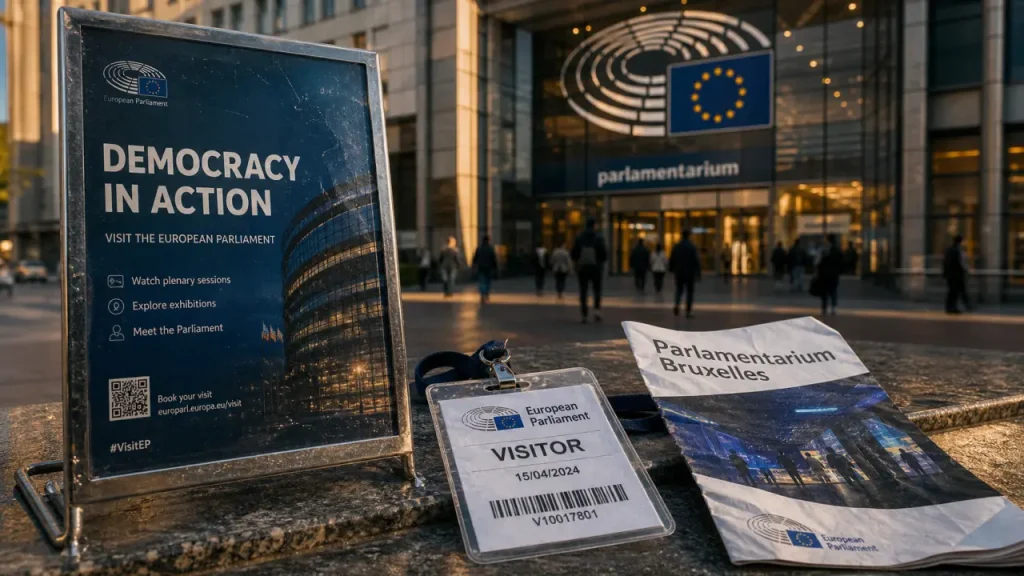 Visiter le parlement européen bruxelles : accès et entrée du Parlamentarium