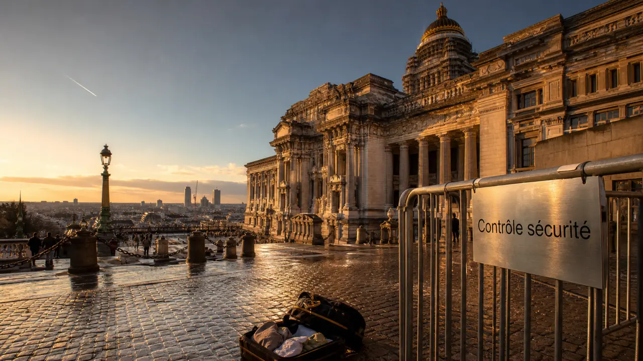 Visiter le palais de justice Bruxelles : contrôle sécurité, vue Poelaert, dôme et colonnes
