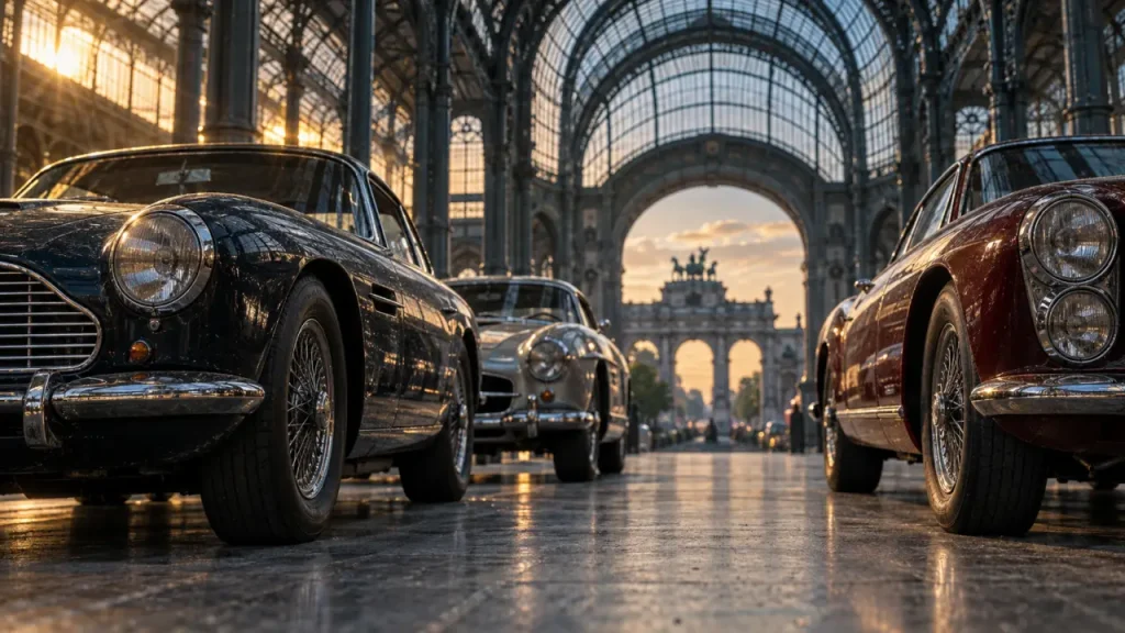 Autoworld Bruxelles associe patrimoine automobile et verrières du Cinquantenaire