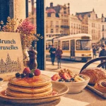 Brunch Paris à Bruxelles : table brunch halal et dimanche, pancakes et café