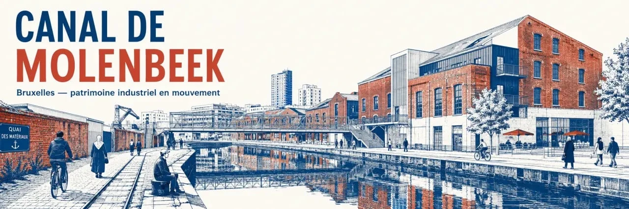 Canal de Molenbeek dans le quartier arabe de Bruxelles