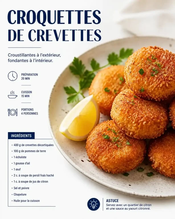 Croquettes aux crevettes grises, spécialité culinaire des restaurants de poissons à Bruxelles