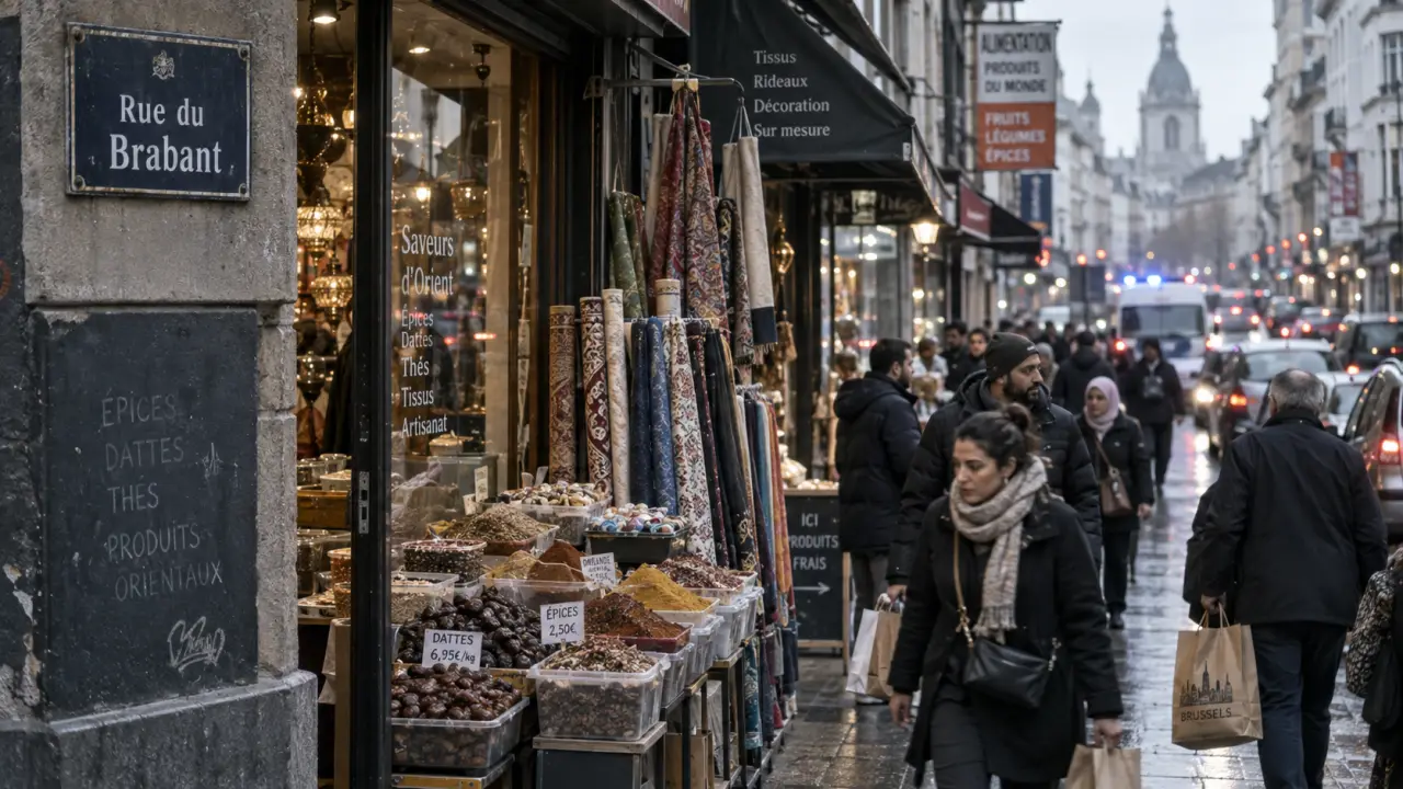 Quartier marocain bruxelles sur Rue du Brabant, boutiques et épices