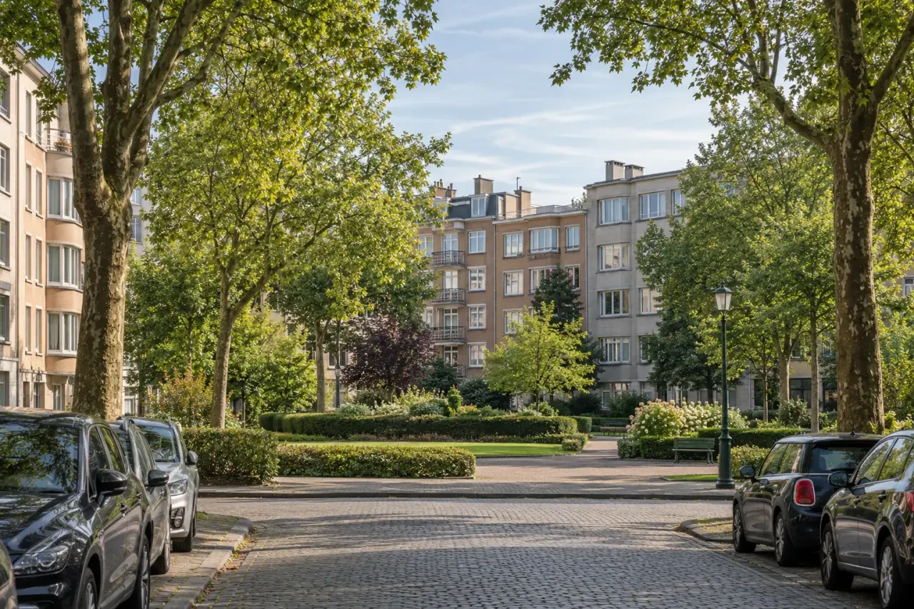 Parc Albert à Ganshoren dans le quartier Albert à Bruxelles
