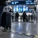 Gare centrale Bruxelles : voyageurs sur les quais