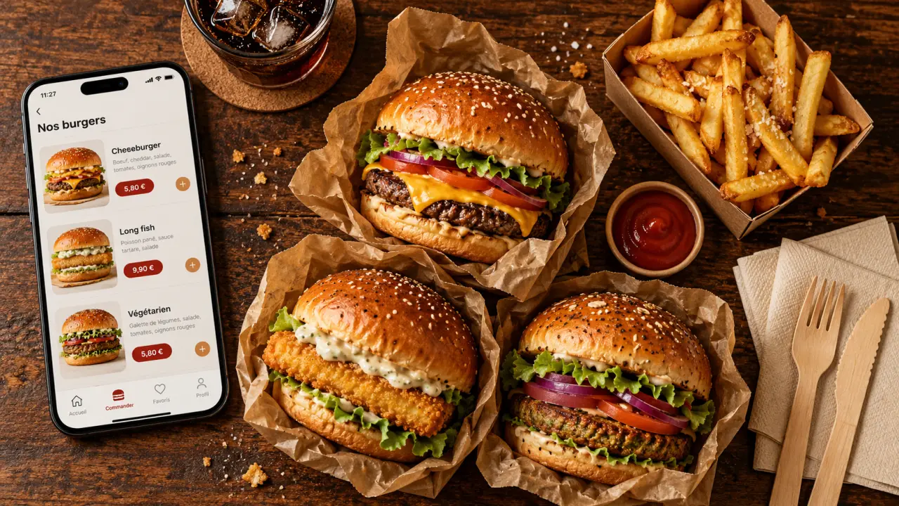 Guy’s burger : menus 5,80 € à 9,90 €