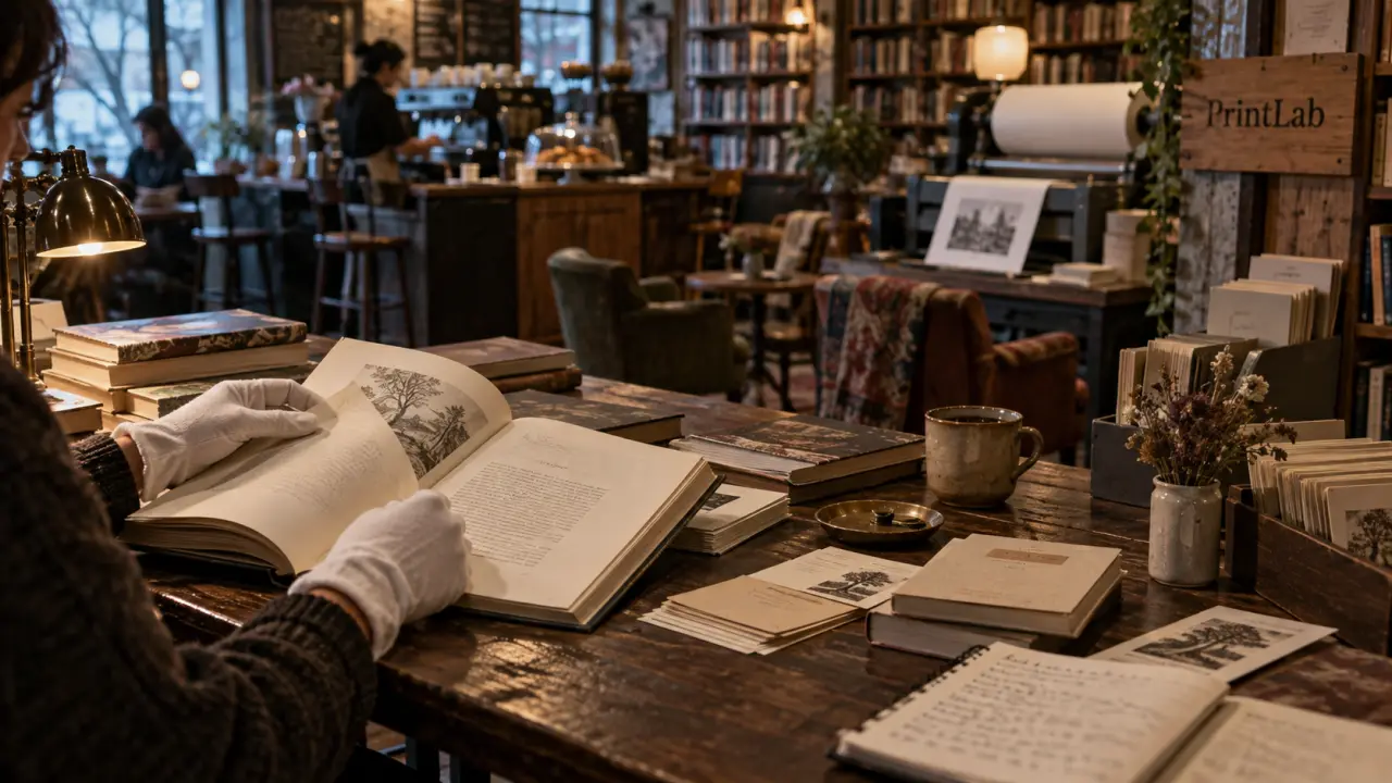 Librairie Quartier Libre Bruxelles, PrintLab imprime en 5 minutes sans stock.