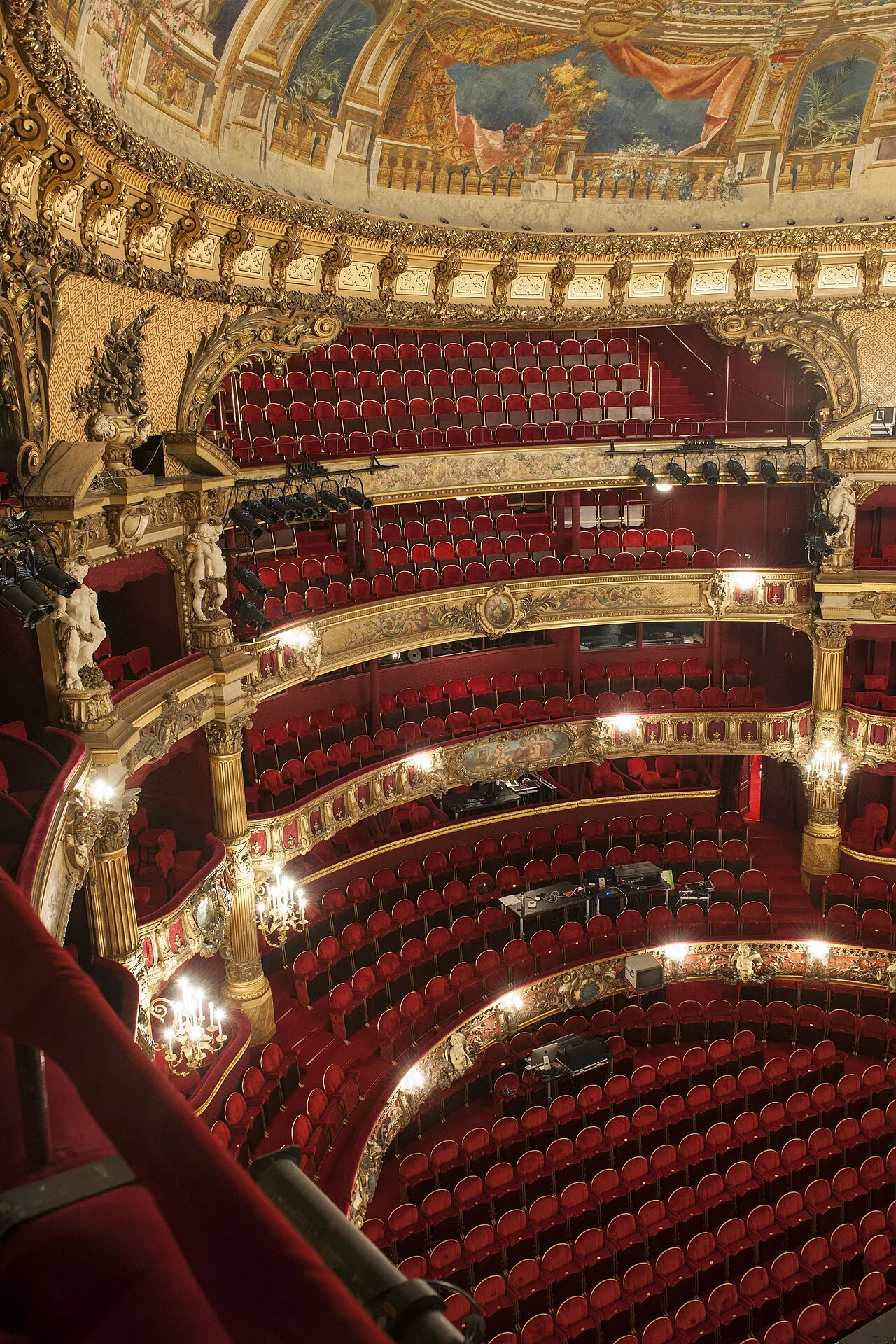 La salle du Théâtre Royal de la Monnaie.