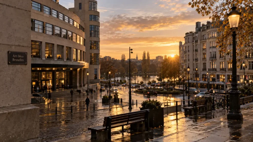 Art Déco à Bruxelles : quatre zones pour comparer villas, façades et grands équipements